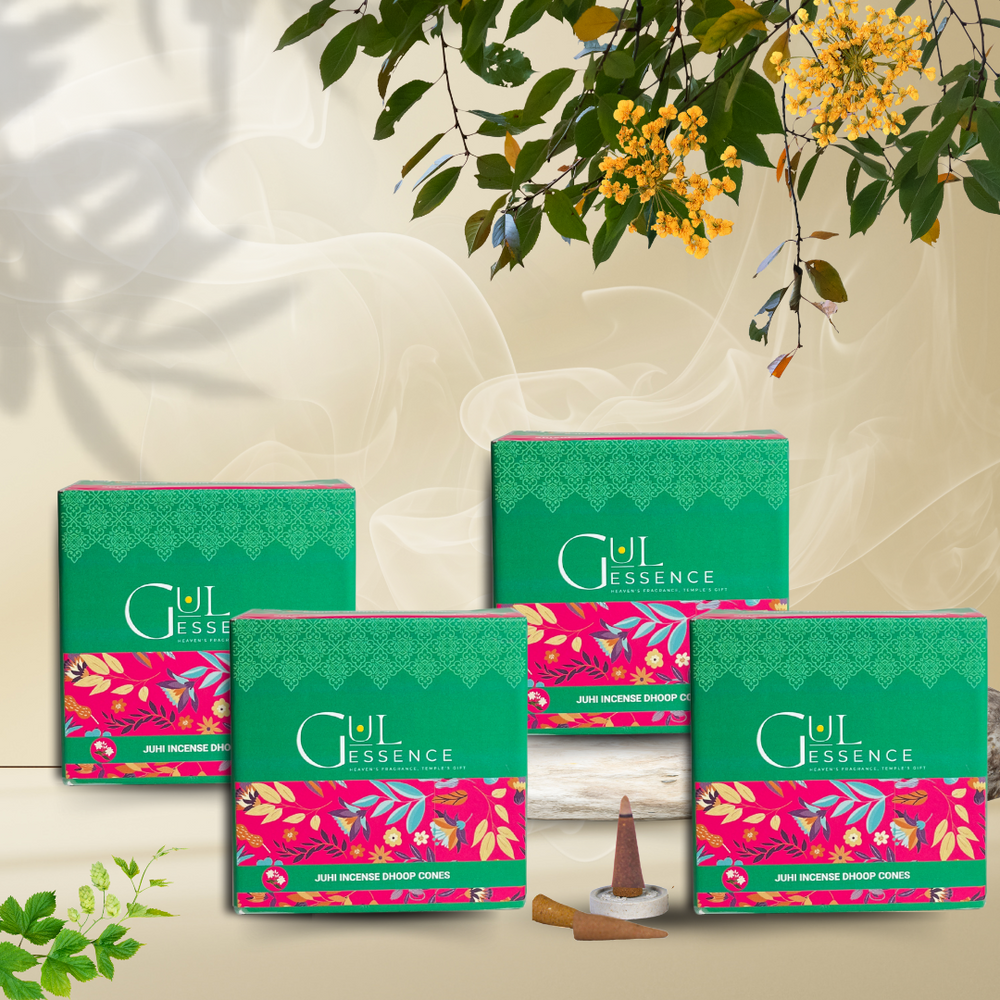 Juhi Dhoop Cones | Made from Temple Flower | Gulessence - EarthBased 