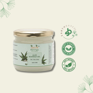 Daivik Moringa Aloe Moringa Gel | 100% Natural | Anti Aging, Anti Acne, Hair Growth, Moisturizer | 300 g - EarthBased 