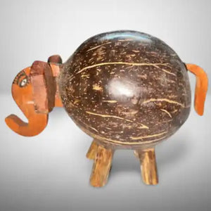 Golu Gullak - Coconut Shell Gannu Bank - EarthBased 