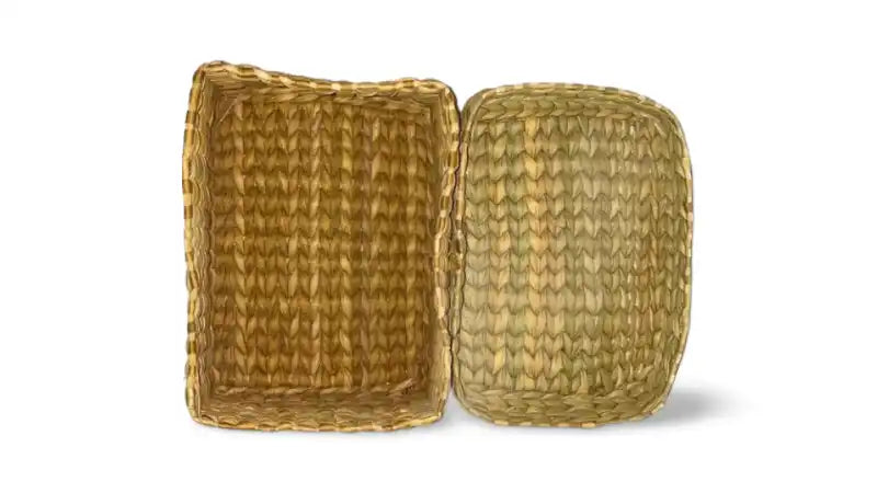 Basket With Lid - Water Reed (Kauna Grass) - EarthBased 