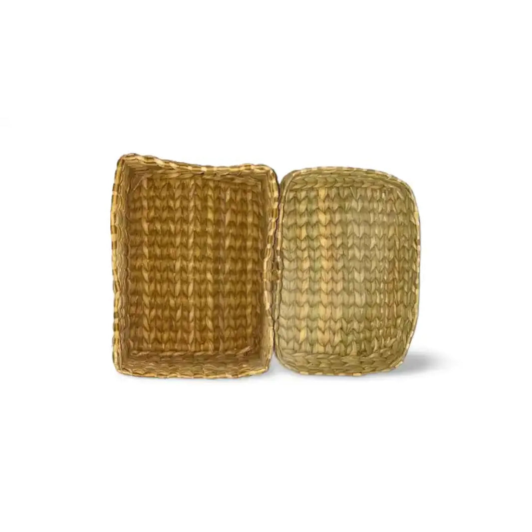 Basket With Lid - Water Reed (Kauna Grass) - EarthBased 