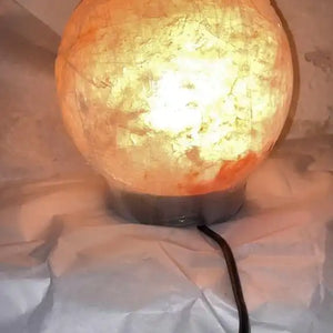 Himalayan Salt Lamp- Globe Shape - EarthBased 