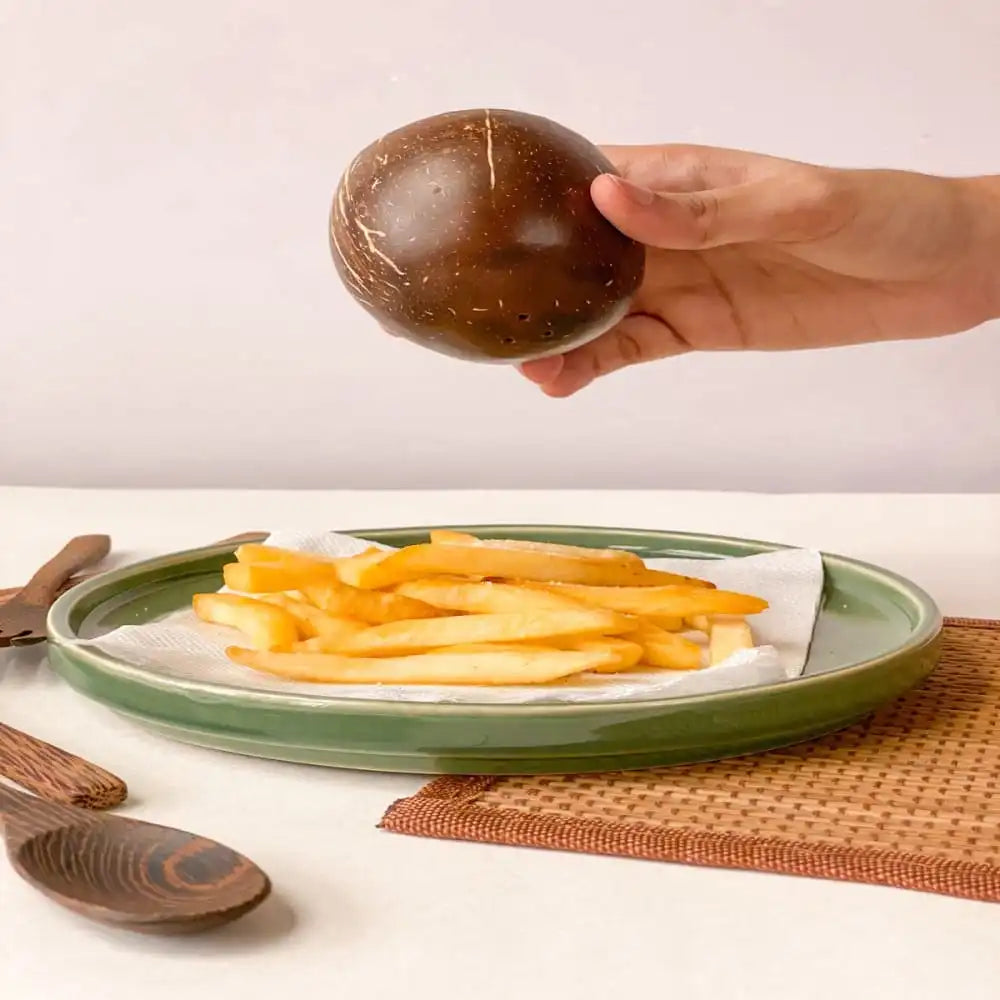 Salt & Pepper Coconut Shell Shakers - EarthBased 