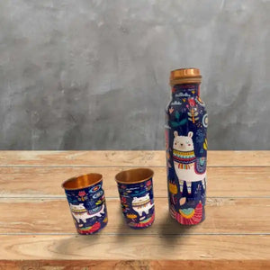 Copper Bottle Gift Set (with cleaning brush) - EarthBased 