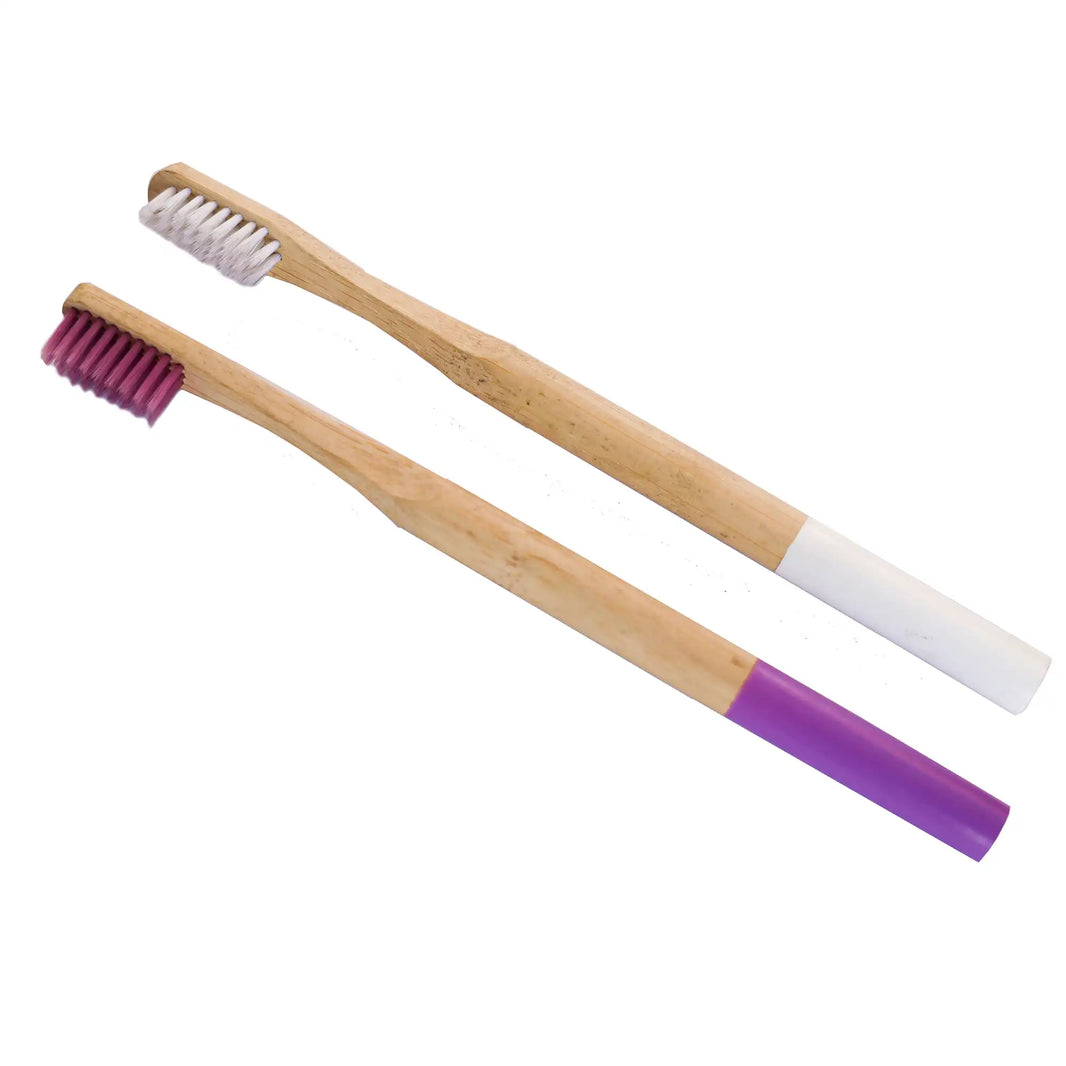 Bamboo Round Handle Toothbrush - EarthBased 
