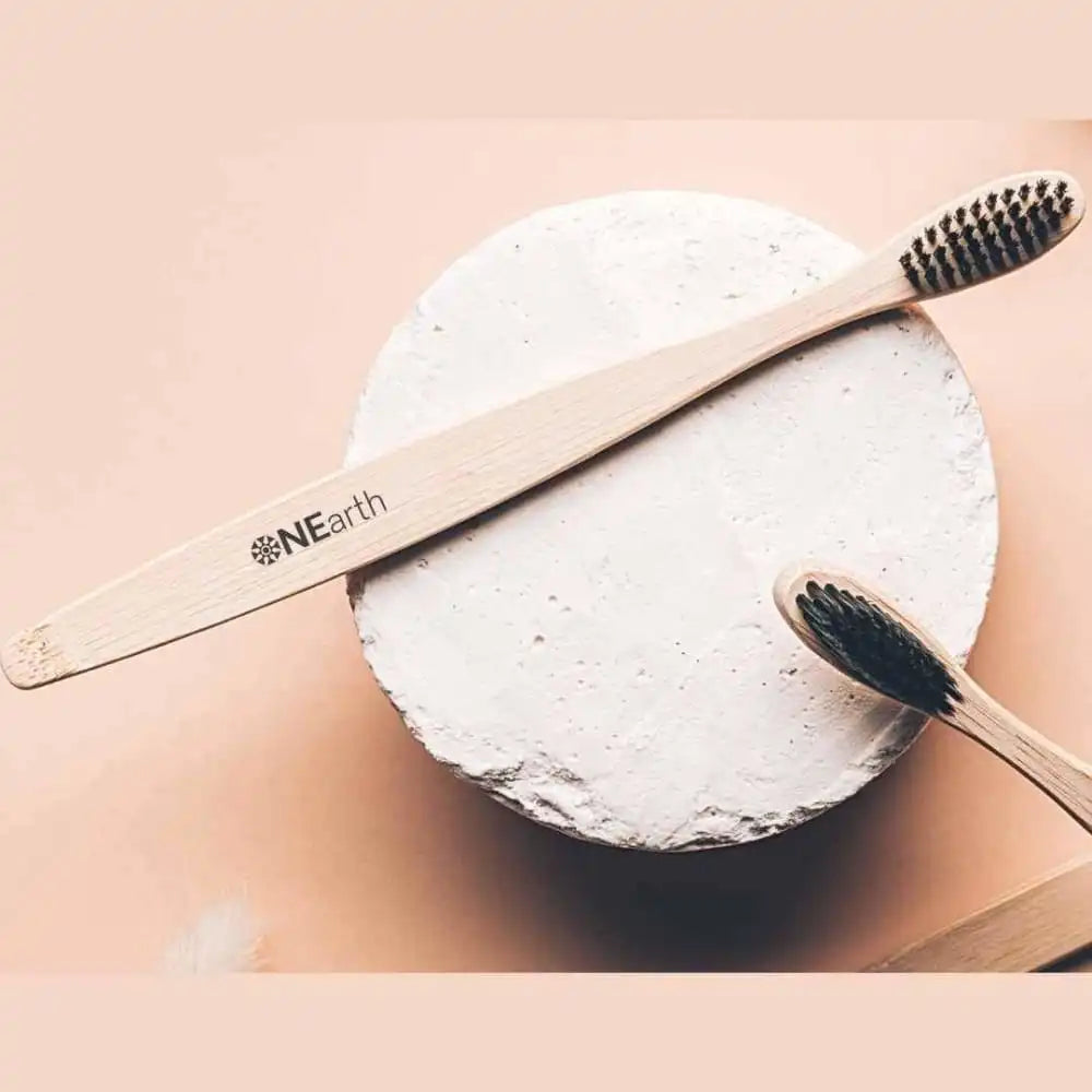Bamboo Toothbrush - Pack of 2 Natural - EarthBased 