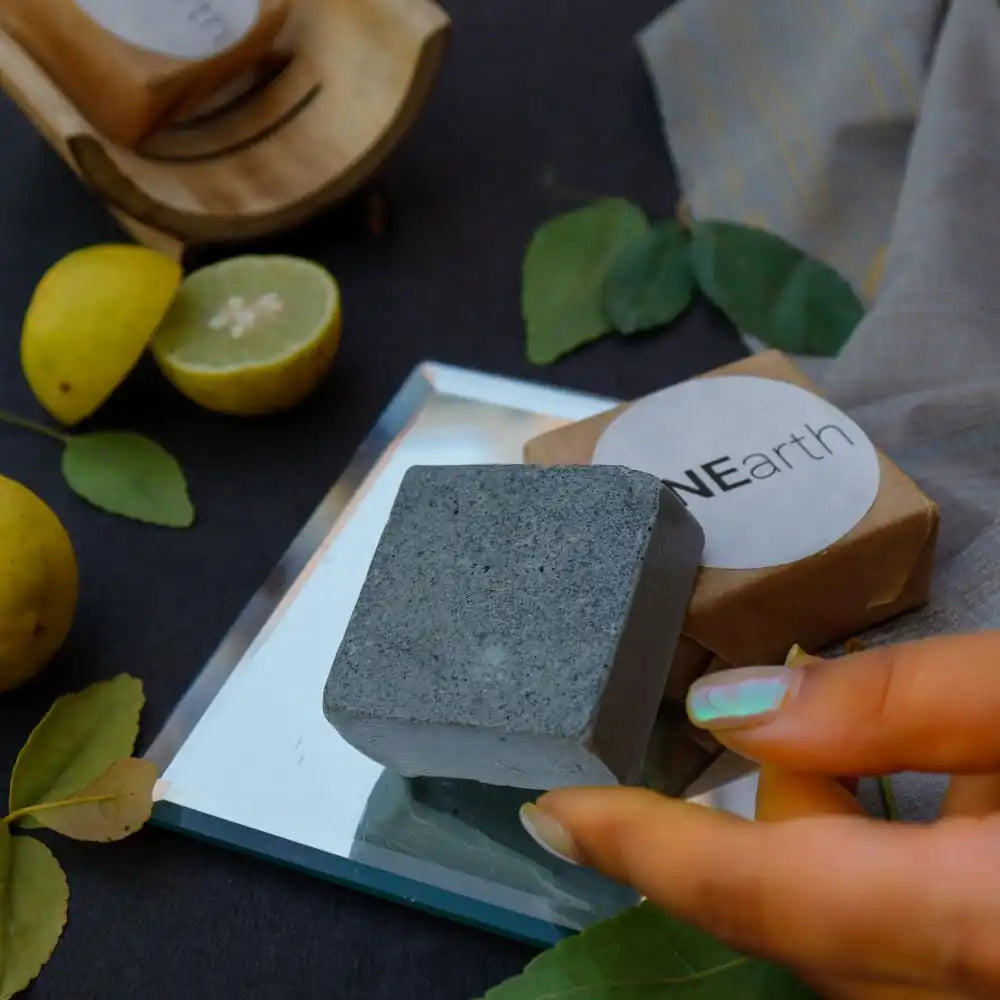 Raw Charcoal & Lime Peel Shaving and Detox Bar - EarthBased 
