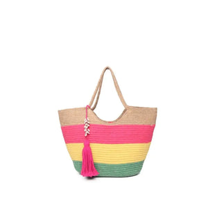 Colourfull Jute Tote Bag - EarthBased 
