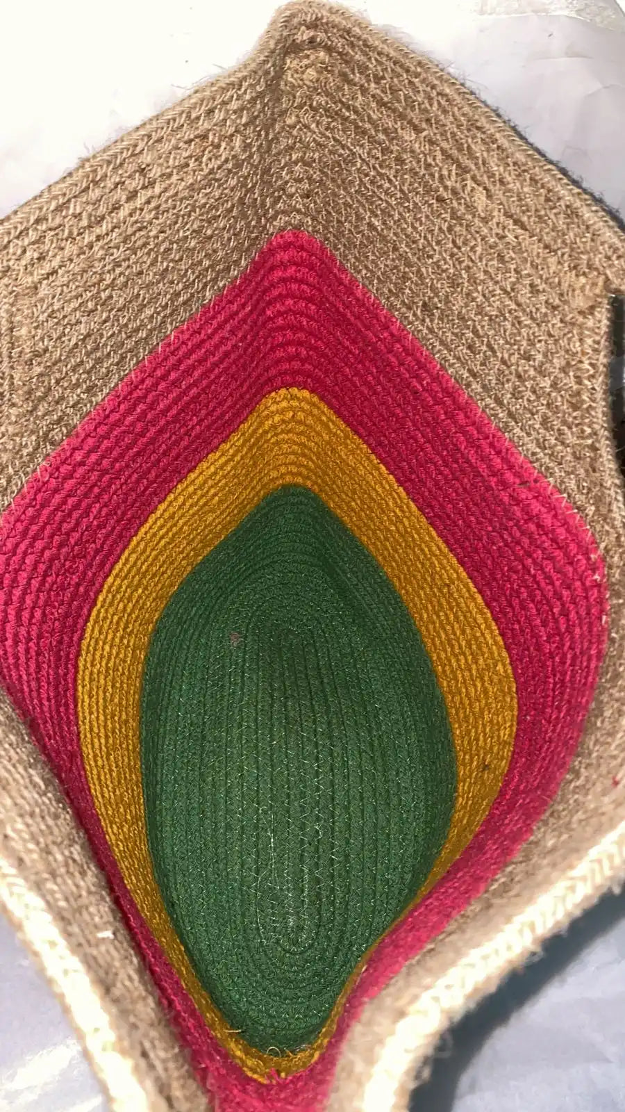 Colourfull Jute Tote Bag - EarthBased 