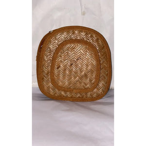 Oval Shital Pati & Jute Sling Bag - EarthBased 
