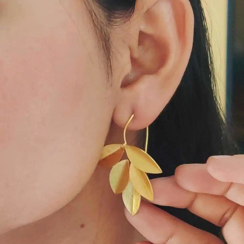 Leaves - Metal Earrings - EarthBased 