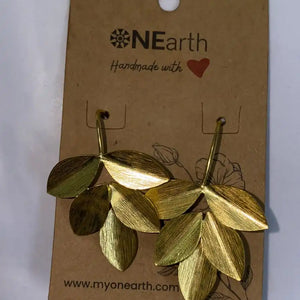 Leaves - Metal Earrings - EarthBased 