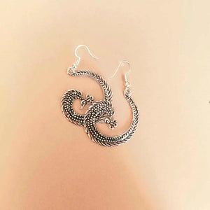 Antique Peacock Metal Earrings - EarthBased 