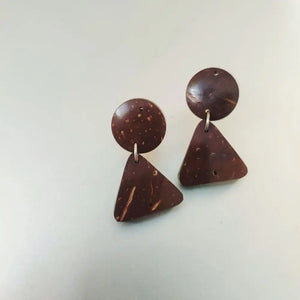Coconut Shell Earrings by ONEarth - EarthBased 
