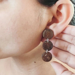 Coconut Shell Earrings by ONEarth - EarthBased 