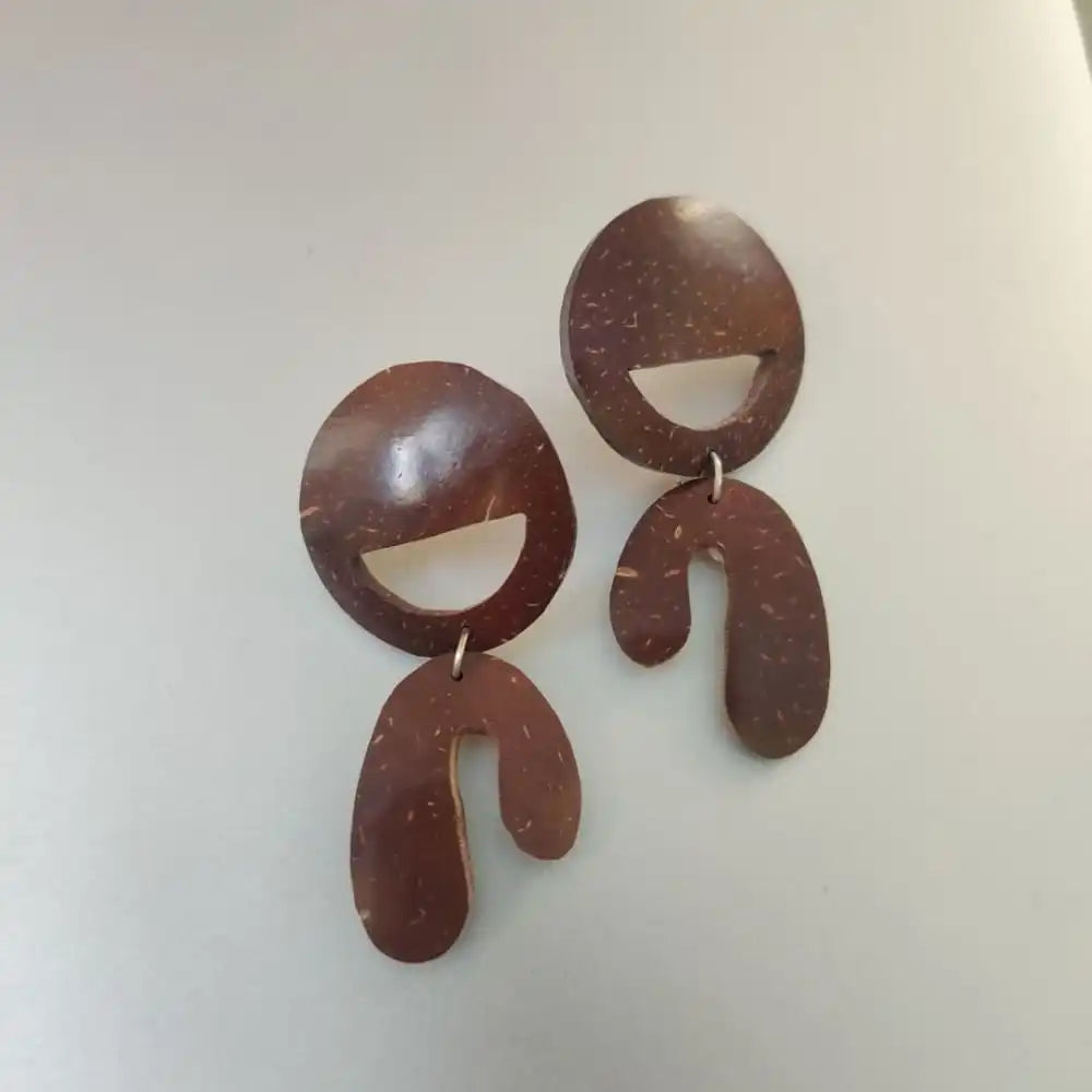 Coconut Shell Earrings by ONEarth - EarthBased 
