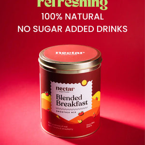 NECTAR SUPERFOODS- FREEZE DRIED BLENDED BREAKFAST SMOOTHIE MIX -300 GM PACK-PACK OF 1 UNIT - EarthBased 