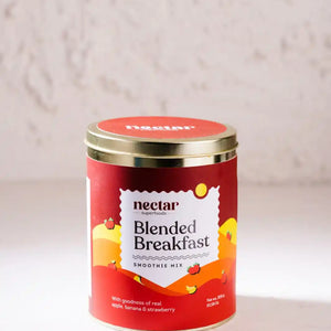 NECTAR SUPERFOODS- FREEZE DRIED BLENDED BREAKFAST SMOOTHIE MIX -300 GM PACK-PACK OF 1 UNIT - EarthBased 