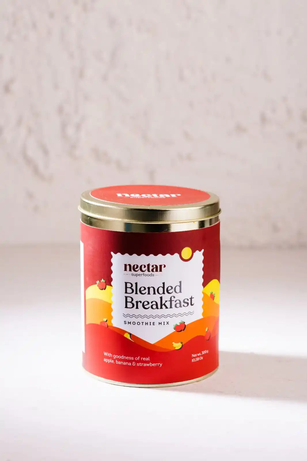 NECTAR SUPERFOODS- FREEZE DRIED BLENDED BREAKFAST SMOOTHIE MIX -300 GM PACK-PACK OF 1 UNIT - EarthBased 