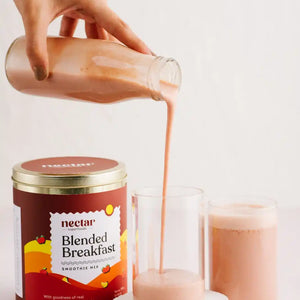 NECTAR SUPERFOODS- FREEZE DRIED BLENDED BREAKFAST SMOOTHIE MIX -300 GM PACK-PACK OF 1 UNIT - EarthBased 