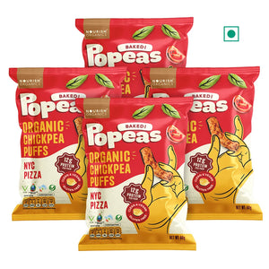 Nourish Organics Chickpea Puffs | NYC Pizza (Pack x4) - EarthBased 