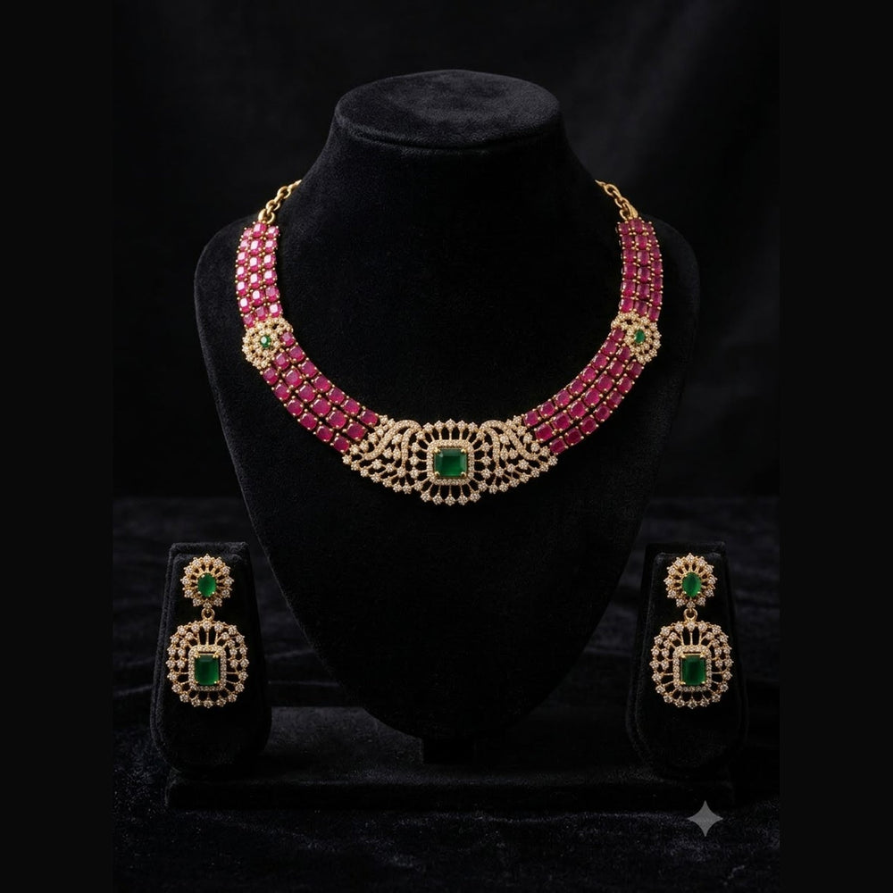 Royal Ruby Choker Set - view 2