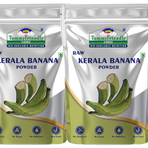 TummyFriendly Foods Natural Raw Kerala Banana Powder | Raw Nendran Banana Powder | No Chemicals Cereal (400 g, Pack of 2) - EarthBased 