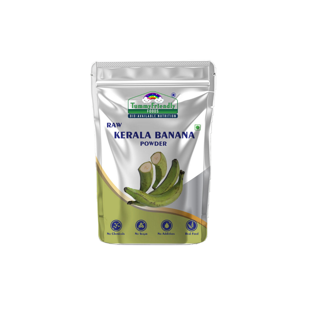 TummyFriendly Foods Natural Raw Kerala Banana Powder | Raw Nendran Banana Powder | No Chemicals Cereal (400 g, Pack of 2) - EarthBased 