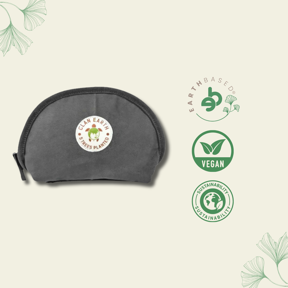 Clan Earth Pika Pouch - Charcoal Black - EarthBased 