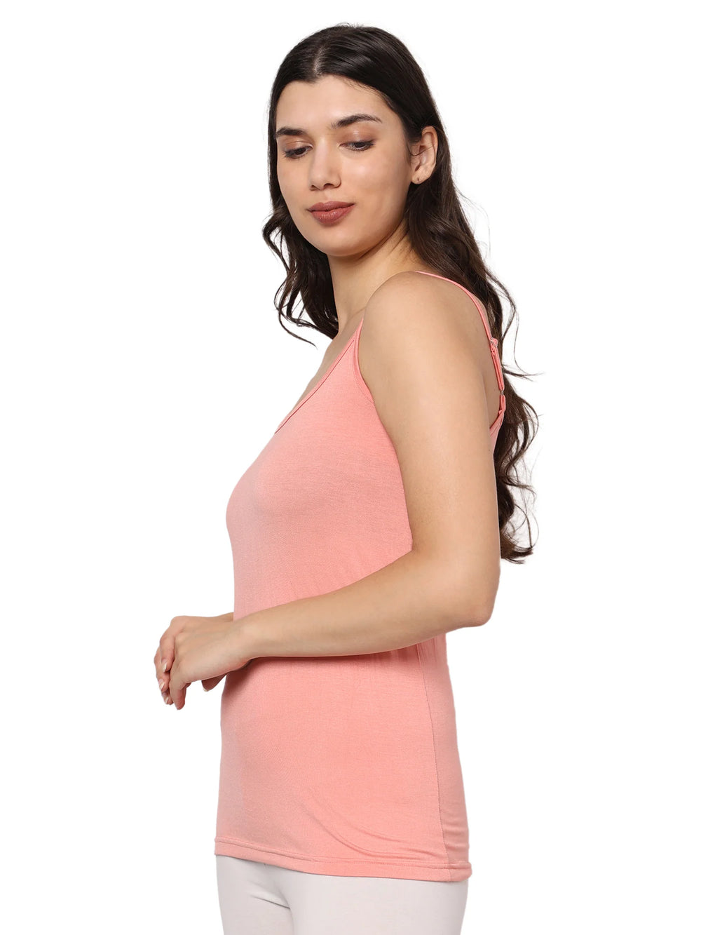 Bamboo Fabric Peach Camisole – Soft, Breathable, Eco-Friendly, and Stylish for All-Day Comfort and Elegance - EarthBased 