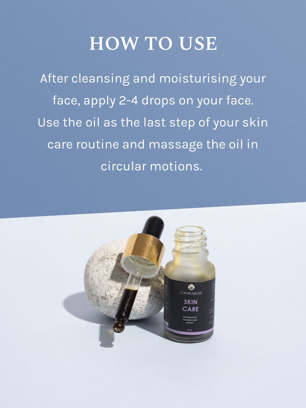 CannaBliss SKIN CARE (with 0.5% Cannabis Leaf Extract + Argan & Rosehip - Oil + Hemp Seed Oil) - 10 ML - EarthBased 