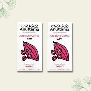 Absolute Coffee | 62% Cocoa | Sweetened with Jaggery | by Anuttama - EarthBased 