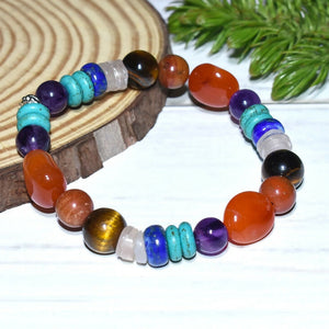 Natural Certified Seven Chakra Bracelet For Opening All 7 Chakras - EarthBased 