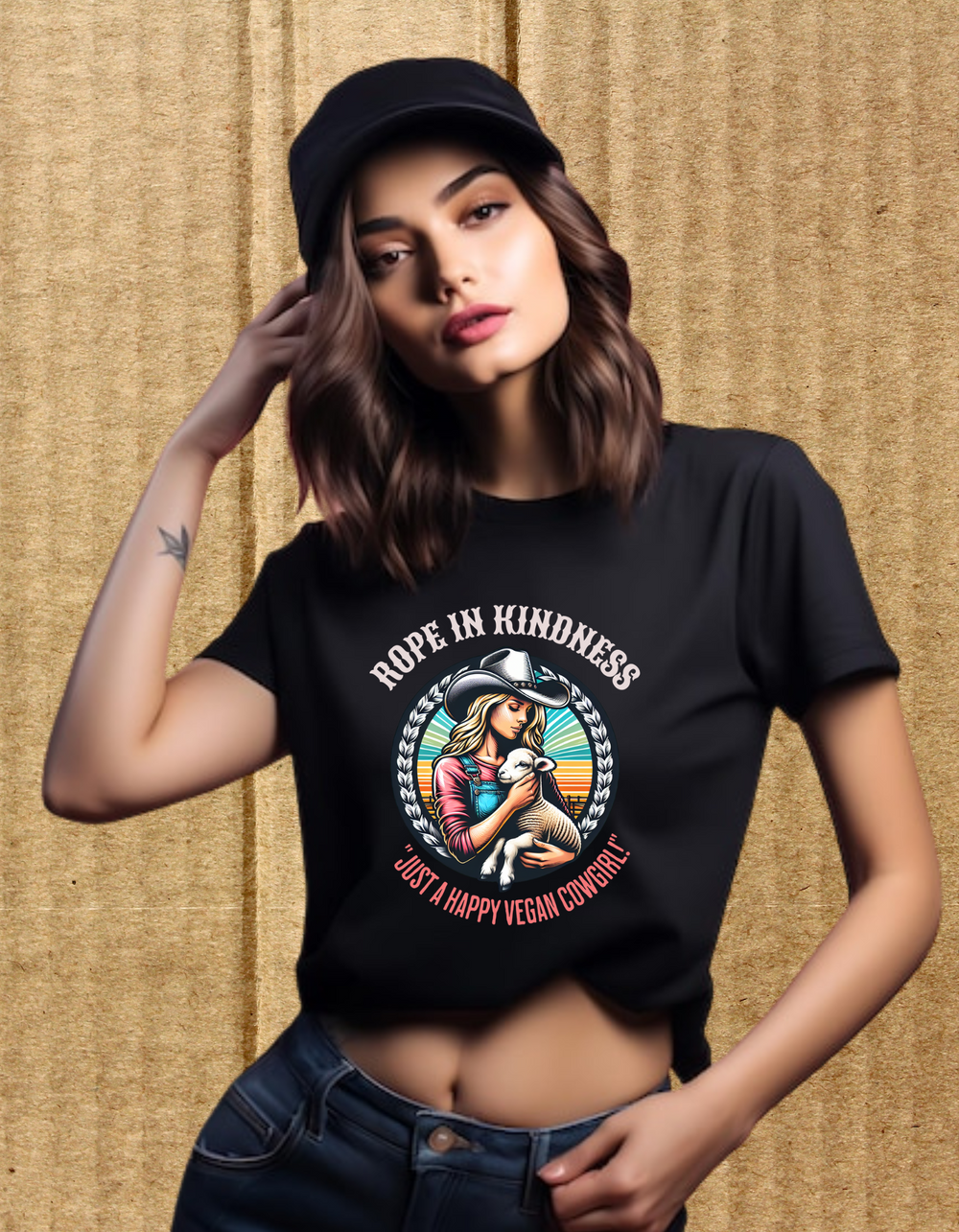 Rope in Kindness, Just a happy sustainable cowgirl (Female) — Earthbased, view 2