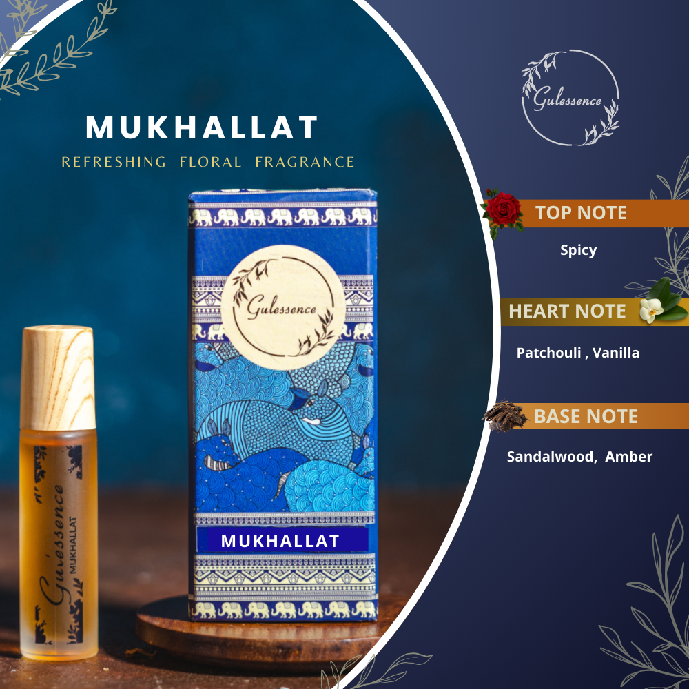 Mukhallat | Roll-On Attar | Gulessence - Gulessence