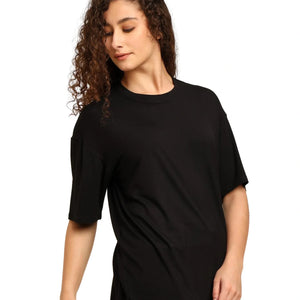 Women Oversized Bamboo T-Shirt – Soft, Breathable & Sustainable - EarthBased 