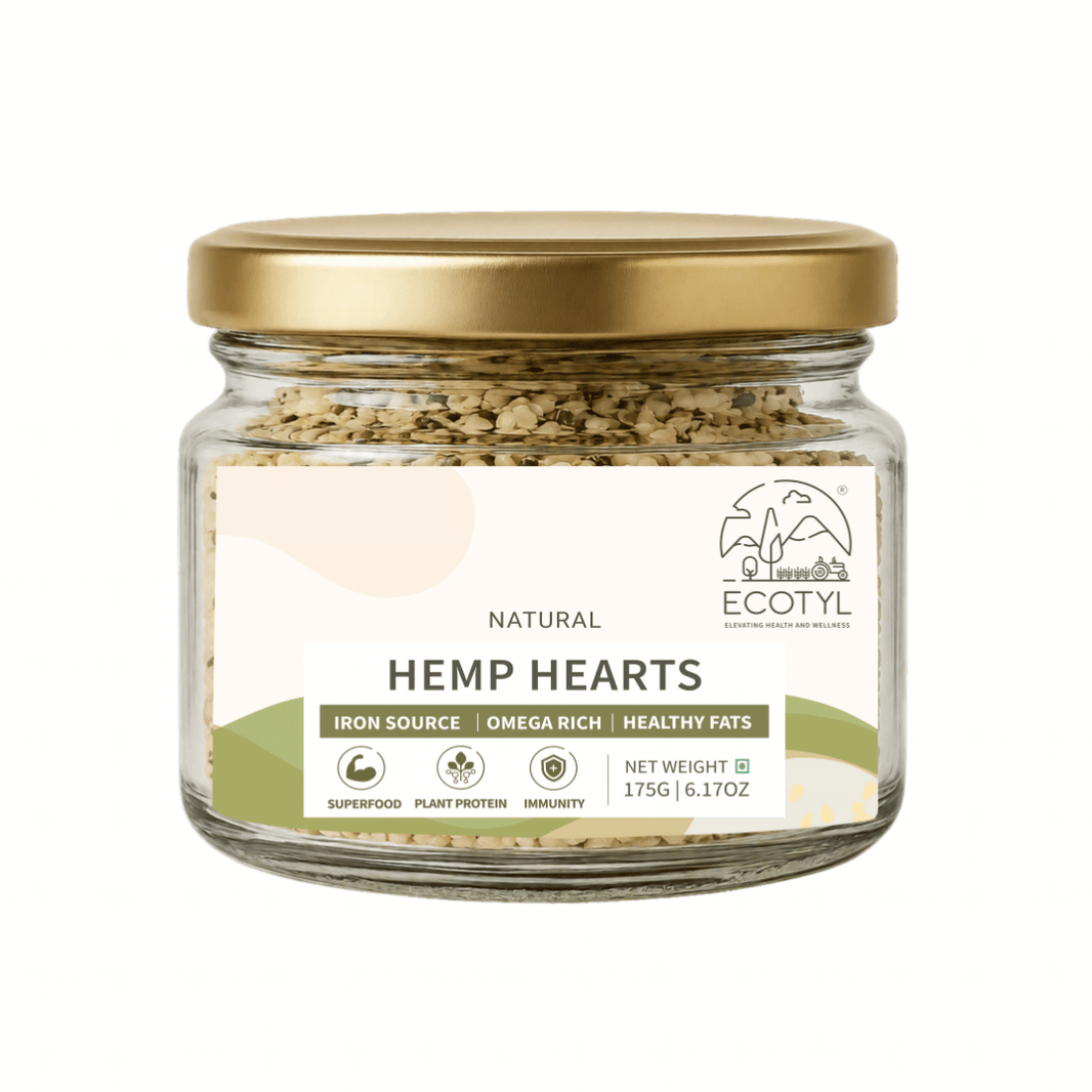 Ecotyl Hemp Hearts | Rich in Omega-3 & Protein | 175g
