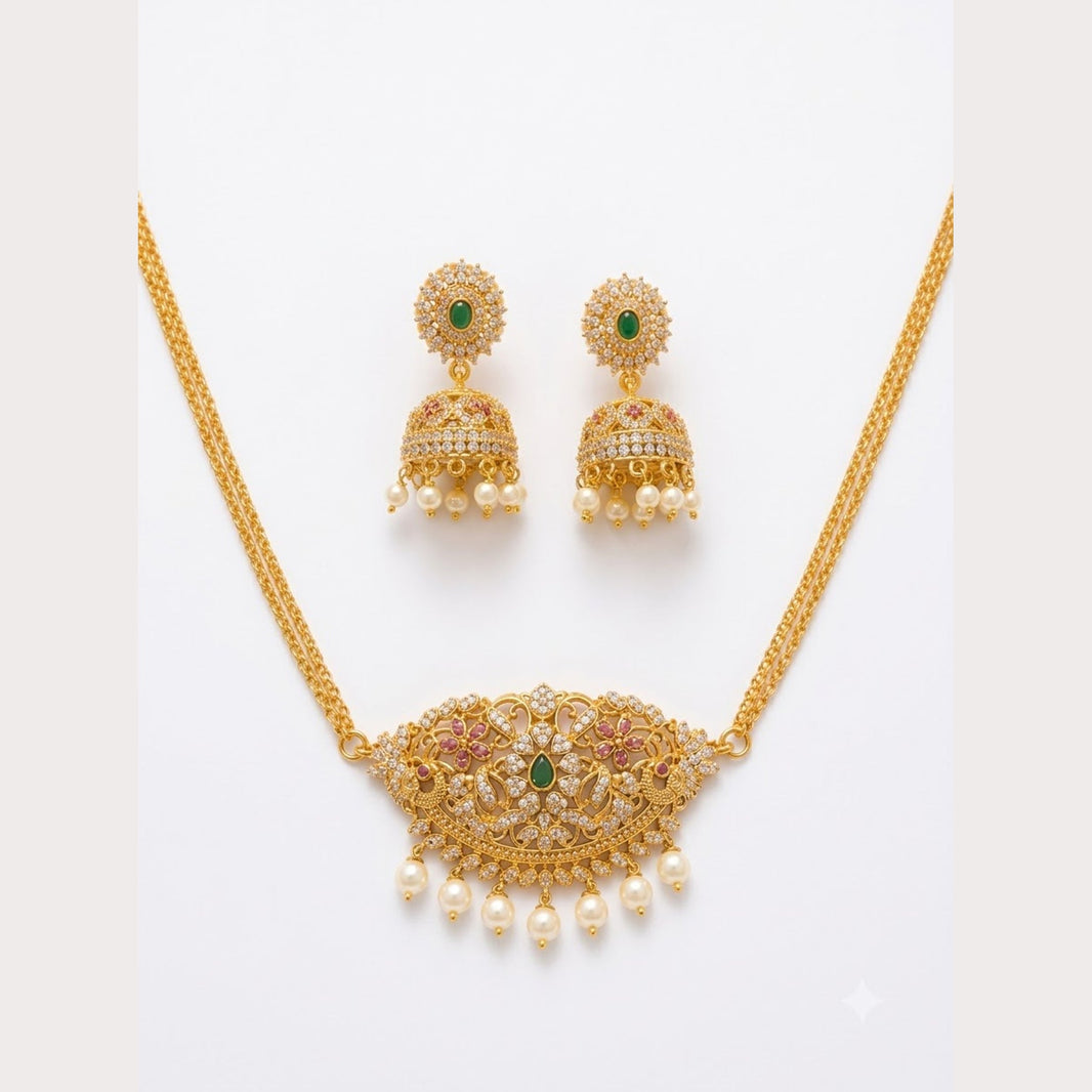 Temple Pendant Necklace Set