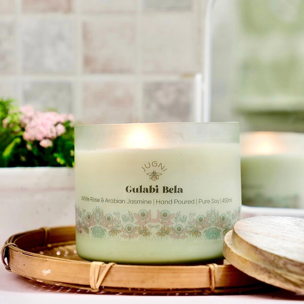 Gulabi Bela Aroma Candle