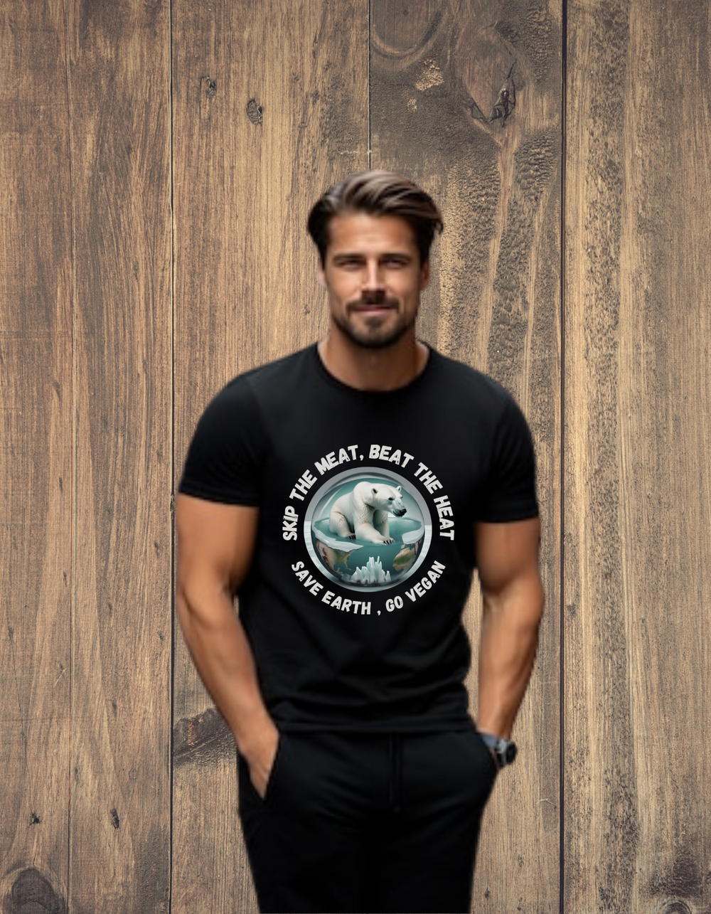 Skip the meat, beat the heat - T-shirt — Earthbased