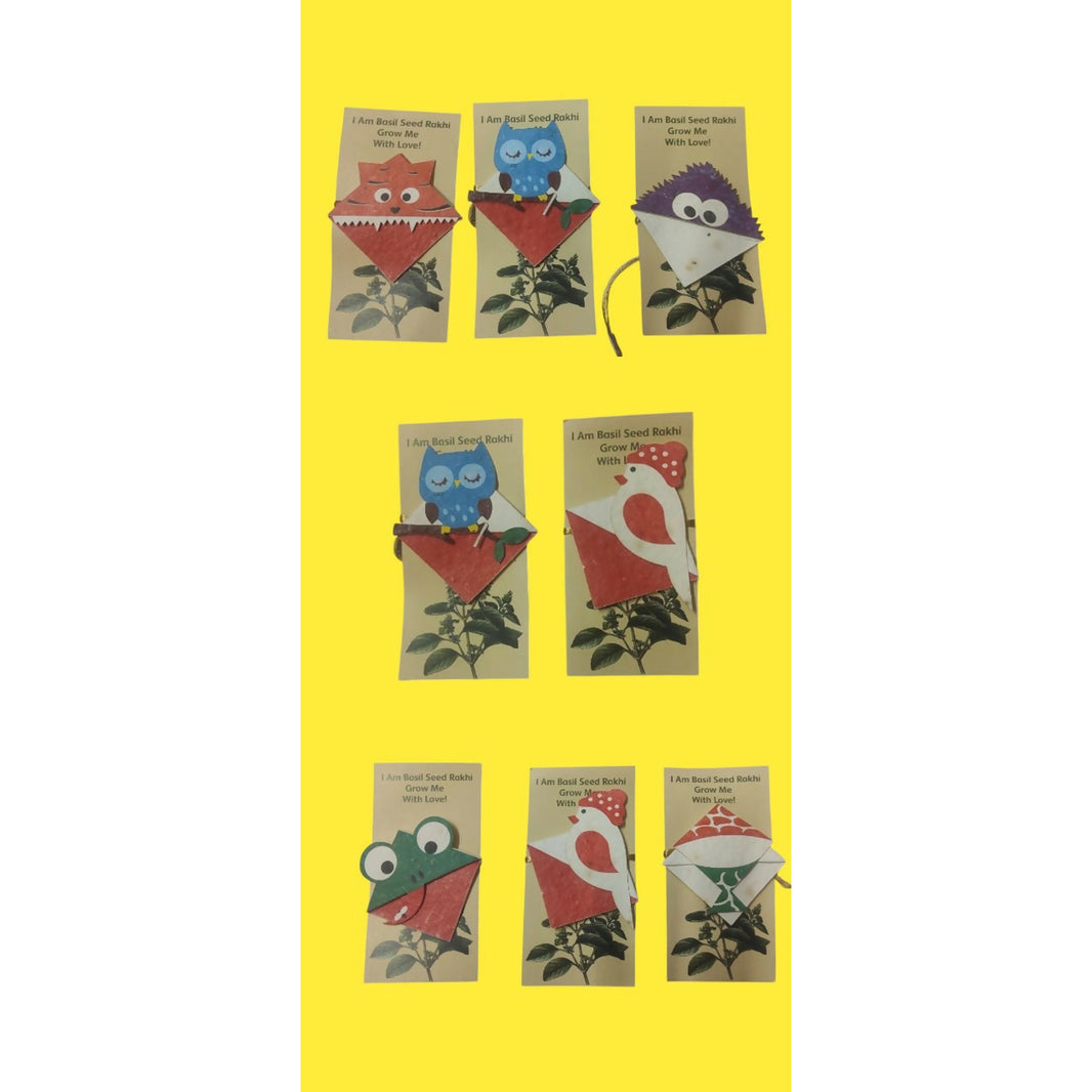 Seed Paper Plantable Rakhi (Assorted) - EarthBased 