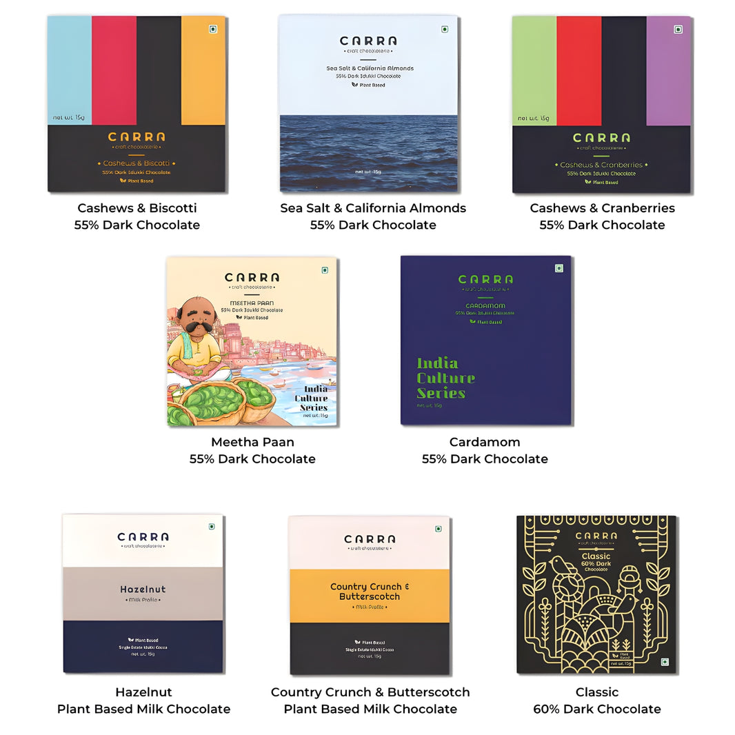 8 Assorted retail pack | Carra Chocolates