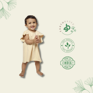 A-Line Frock with Butterfly sleeves - EarthBased 