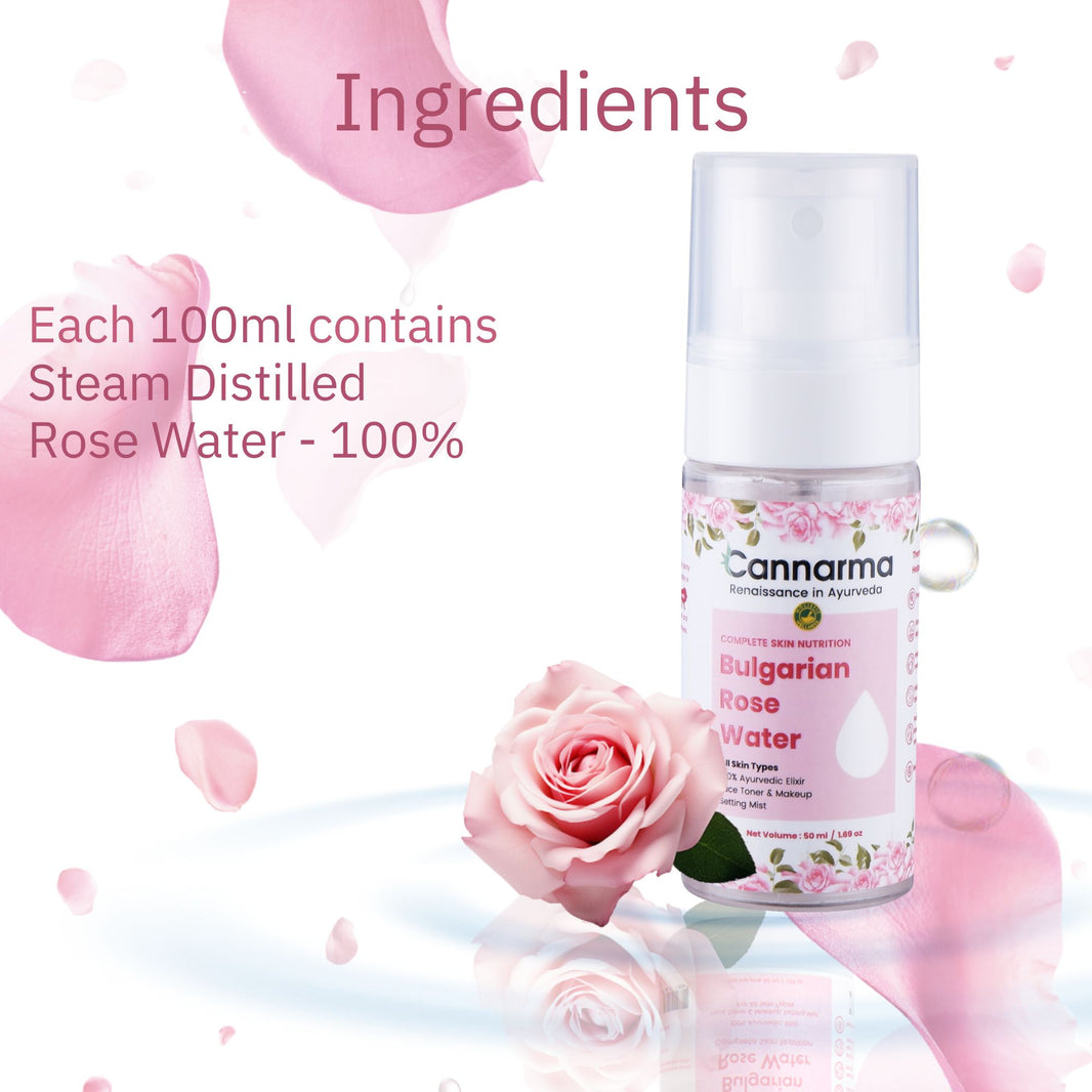 Cannarma Bulgarian Rose Water Spray (50ml)