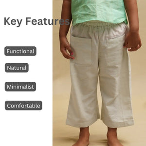 Breeze Belle Cotton Pants' - Girls' Cotton Pants with a Flare - EarthBased 
