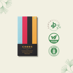 CARRA Cashews & Biscotti in 55% Dark Chocolate 50G - EarthBased 