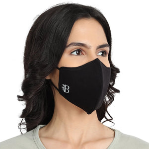 Bamboo Fabric Women's Face Mask | 5 Layer filtration | Pack of 2 - EarthBased 