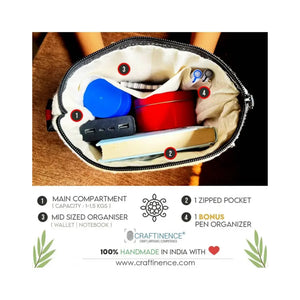 CRAFTINENCE Nomad Wanderlust Sling Bag - Temple -  Bag for women-handbags for women - EarthBased 