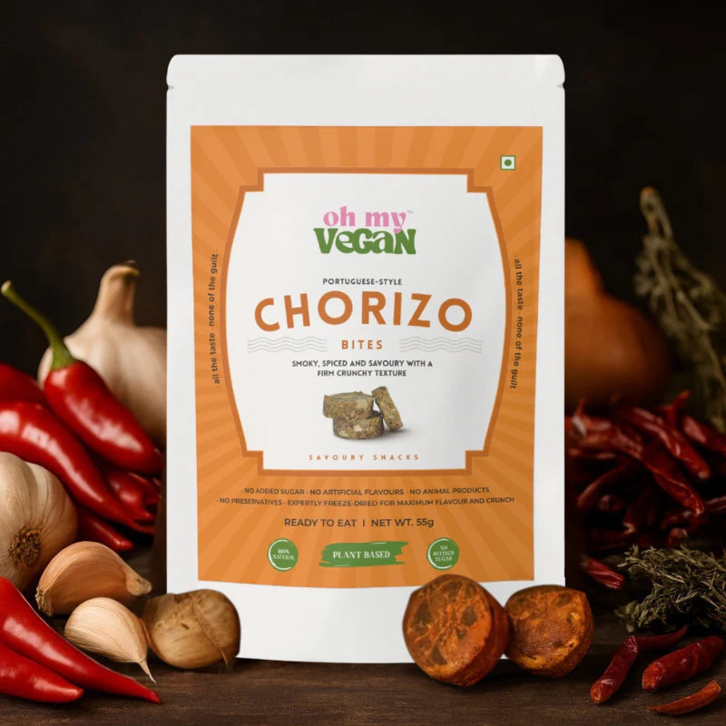 Oh My Vegan | Chorizo Style Bites – Portuguese Spice Blend - EarthBased 