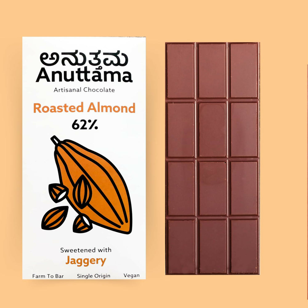 Anuttama | Dark Chocolate | Roasted Almond + Classic Plain+ Sea Salt | Combo - EarthBased 